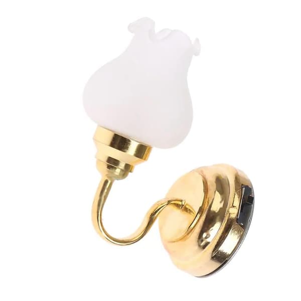 Miniatyr vegglampe modell dukkehus tilbehør rollespill møbler