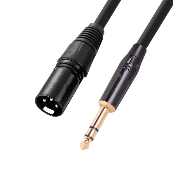 1/4 tuuman TRS-XLR-uroskaapeli, 4-tuumainen 6,35 mm TRS-uros-XLR-3-nastainen uros tasapainotettu liitäntäjohto mikrofonijohto