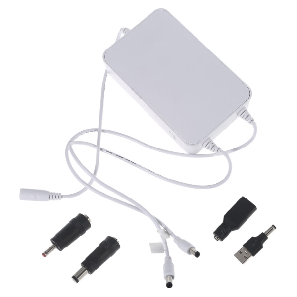 Dubbel 5V 1A utgång 15000mAh 5,5x2,1mm+ USB UPS- power för trådlös router CCTV-kamera Mobiltelefon Tablet DVR-lampa null - 10000mAh