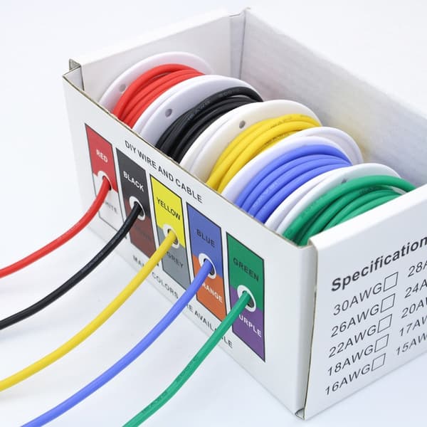 Fleksibelt silikonekabel egnet til batterier og elektrisk forbindelse