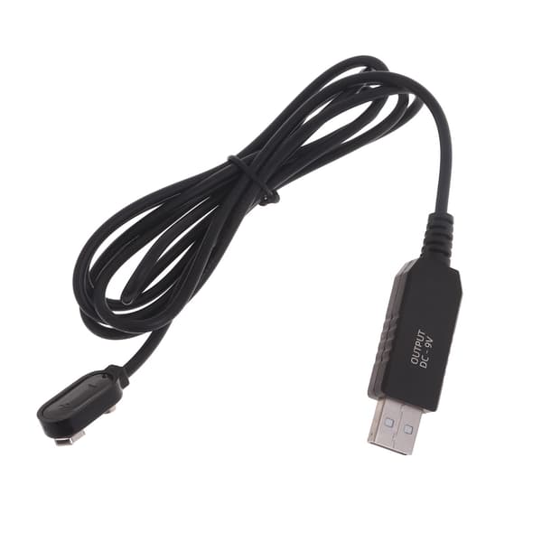 Profesjonell USB til 9V batteriladekabel med indikatorlys 5V Boost til 9V spenningsomformer 1,5M/5FT Lengde