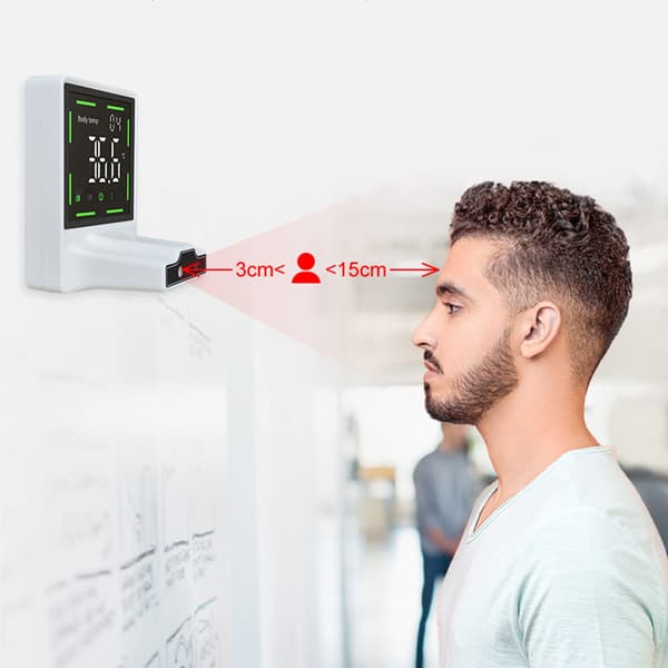 Infrarødt digitalt pandetermometer Nøjagtig øjeblikkelig aflæsning LCD-display