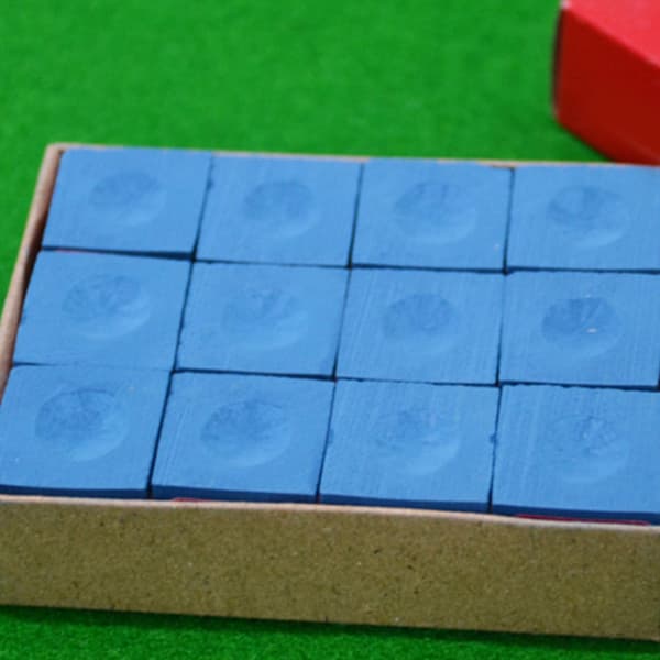 12 stk. poolkø kridt billard snooker kø kridt snooker tilbehør