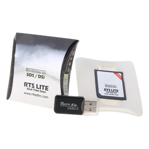R4 SDHC Secure Digital Memory Card Burning Card Game Flashcard för NDS för NDSL 3DS 3DSLL för NDSI LL för NDSI 2DS NY 2DSLL NY 3DS/ 3DSLL White