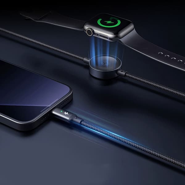 2 i 1 snabbladdningskabel USB C strömkabel trådlös laddningskabel för klocka