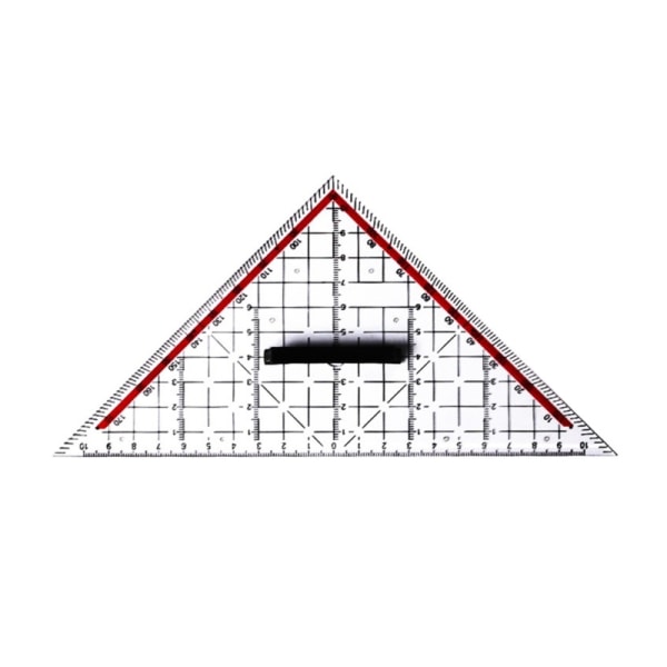 30cm Plast Gradskiva Triangel Linjaler Fyrkantigt Set med handtag för skolkontoret null - 20cm