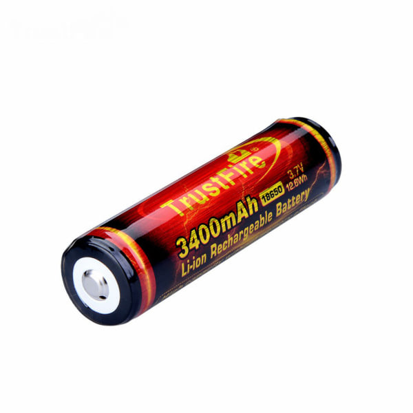 2 delar 18650 Li-ion uppladdningsbart batteri 3400mAh 3,7V för ficklampa Billeksaker Radioapparater Batteribytestillbehör