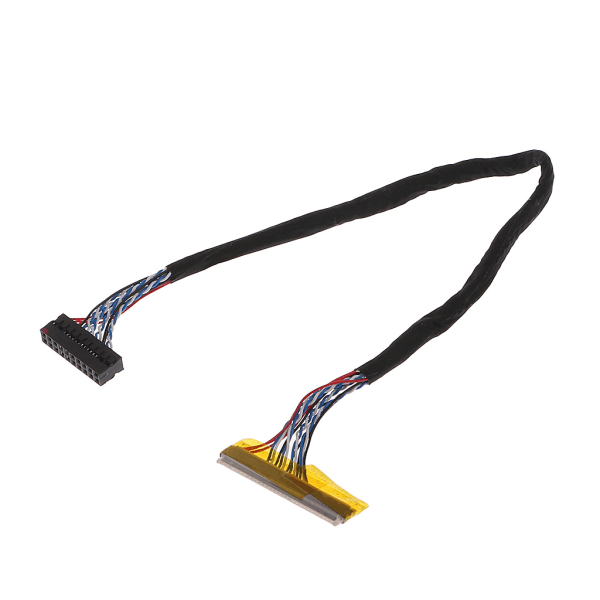 Universal FIX 30 Pins 1-kanals 6-biters LVDS-kabel 26 cm For 14,1-15,6 tommers LCD-panel