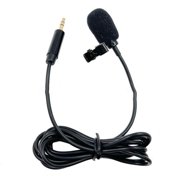 Professionell Lavalier Microphone 2,5 mm Wire All directional Mic cover skal 2 m