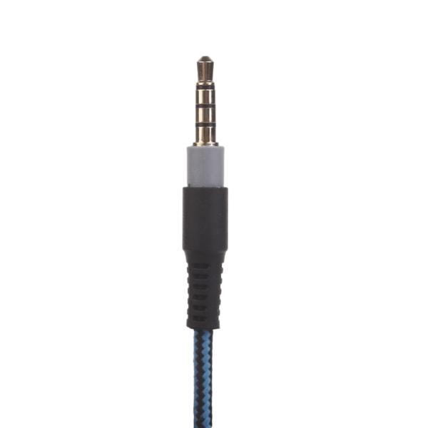 Avtagbar 3,5 mm hörlurskabel för Cloud/CloudAlpha Gaming Headset-sladd med in-line volymkontroll och mute-funktion Blue black