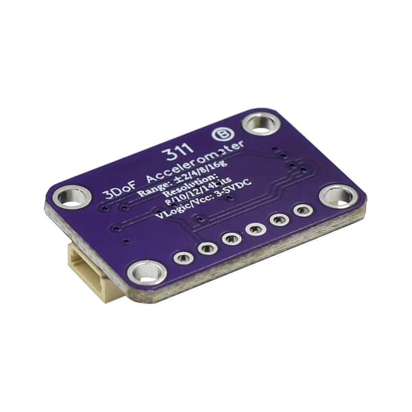 MSA311 I2C Accelerometerkort med etikettplatta för Maker Electronics