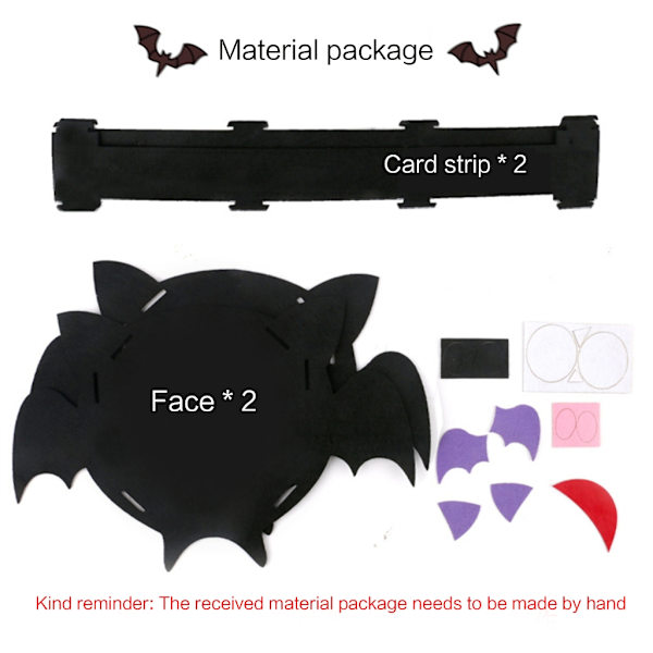 Halloween karkkilaukku käsintehty laukku DIY askartelukäsilaukku kuitukangas karkkipussi C