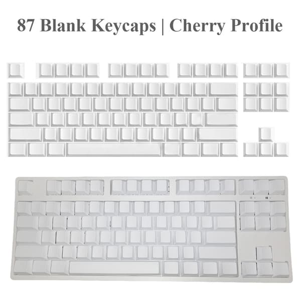 87 stk. PBT Blank Keycap Original Profil Gaming Keycap DIY Key Button Keycap