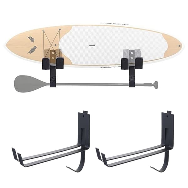 2 st Snowboardhängare Surfbräda Väggställ Displayställ Väggmonterat ställ
