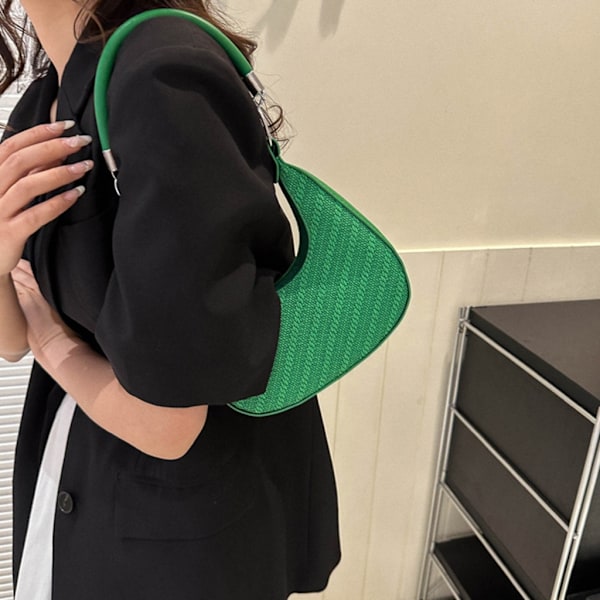 2023 underarmstaske Trendy armhule-tote-tasker Modehåndtaske Halvmånetasker Purple