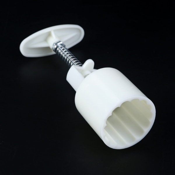 50g Midhösttema Mooncake Form Bakverk Stämpel Mooncake Formar Hand Pressure Gadget Plastmaterial Baktillbehör