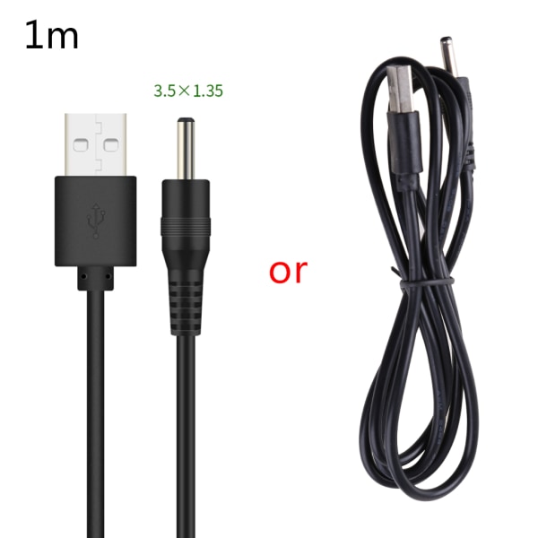 USB for DC 5,5x2,1 mm 5,5x2,5 mm 3,5x1,35 mm 4,0x1,7 mm 2,5x0,7 mm ladelinje