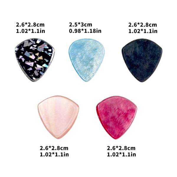Akustiska elgitarrplektrum Plektrum Celluloid Gitarrtillbehör
