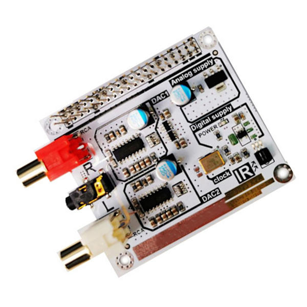 HiFi DAC Expansion Board Digital Analog Converter DAC-dekodere Kortudskiftningsmodul til RPi 4B/3B+/3B/2B/ZEROW