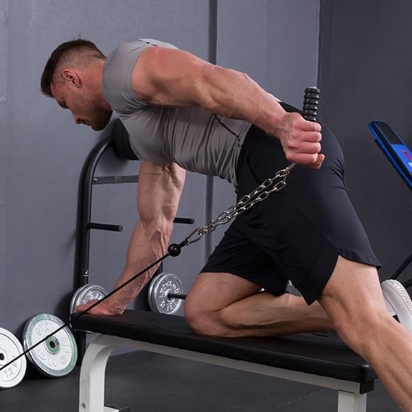 Gym Push Down Enkelt Håndtag Udskiftning Triceps Styrke Pull Up Håndgreb