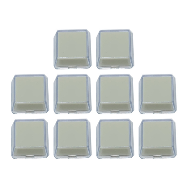 10 st ABS Transparent Dubbellagers cover med avtagbart skyddsskal