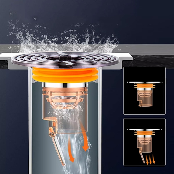 Effektiv lugtblokker Avanceret afløb Lugt Eliminatorer Afløbsdeodorant Holdbar null - 3