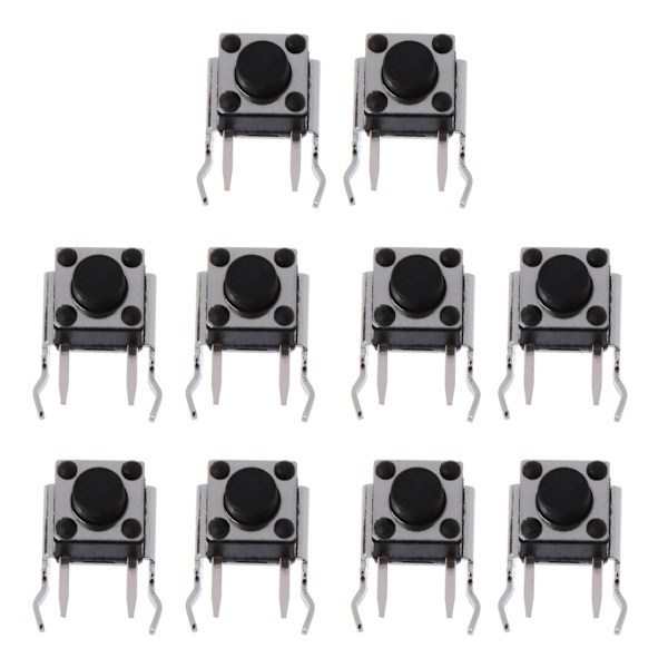 10 stycken vit PCB-sensorknappbyte för Xbox 360 Controller för RB LB Bumper Button Switch Tillbehör
