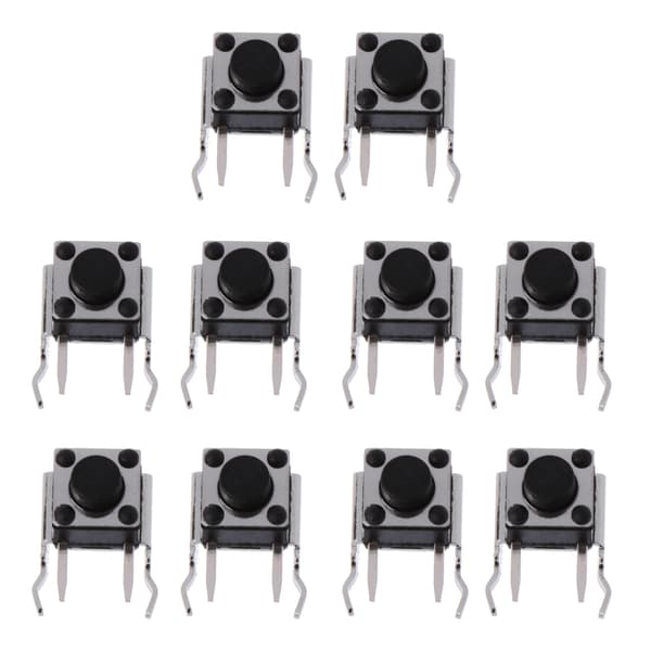 10 stykker hvit PCB-sensorknapperstatning for Xbox 360-kontroller for RB LB Bumper Button Switch-tilbehør