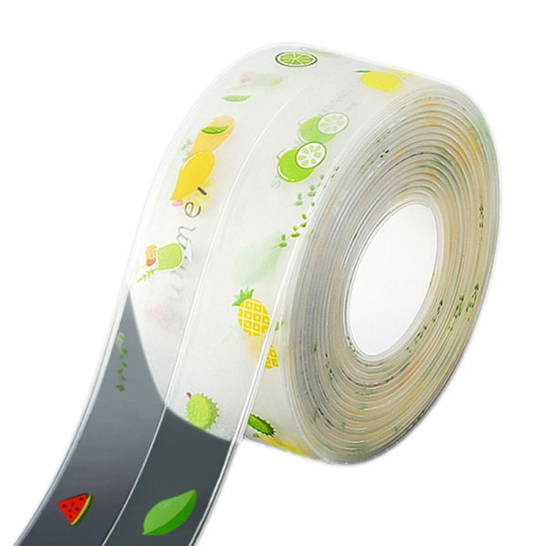 Klar selvklæbende fugebånd Køkken fugeforsegling Tape fuge tape til køkkenbordplader Håndvask Badeværelse Toilet null - A