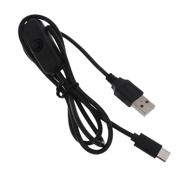 USB förlängningskabel med ON/Off-brytare USB A till USB C-kabel Stödjer inte data