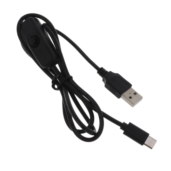 USB-forlengelseskabel med AV/PÅ-bryter USB A til USB C-kabel Støtter ikke data