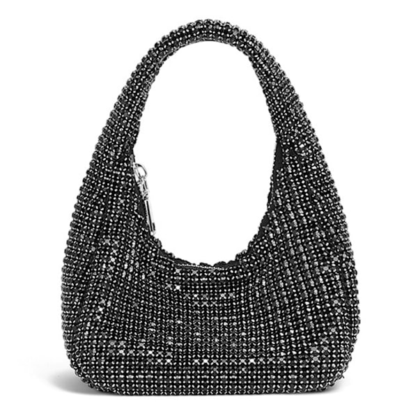 Naisten Ilta Clutch Kukkaro tekojalokivi käsilaukku Kainalolaukku Häät kukkaro Gold