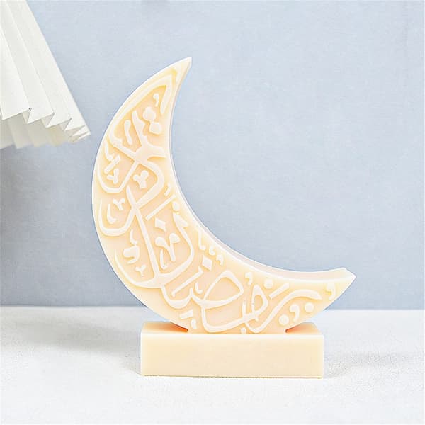 Mån Resin Form Ljusformar Månformade Silikonformar DIY Gjutformar