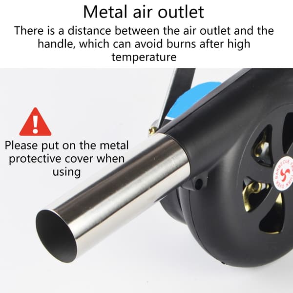 Barbecue Luftblæser Hurtig Ild Bælg Manuel Luftblæser Håndsving BBQ Ventilator