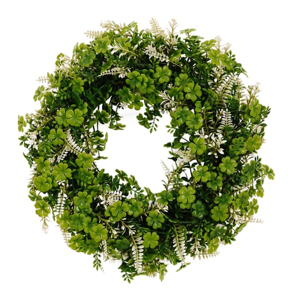 Festlige Shamrock-krans til indendørs fejring