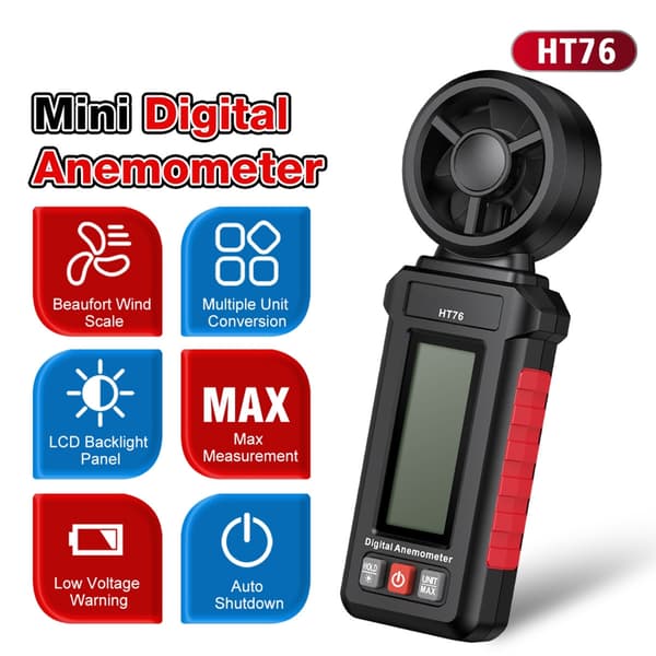 Mini-anemometer med hög precision för mätning av vindflöden under olika förhållanden