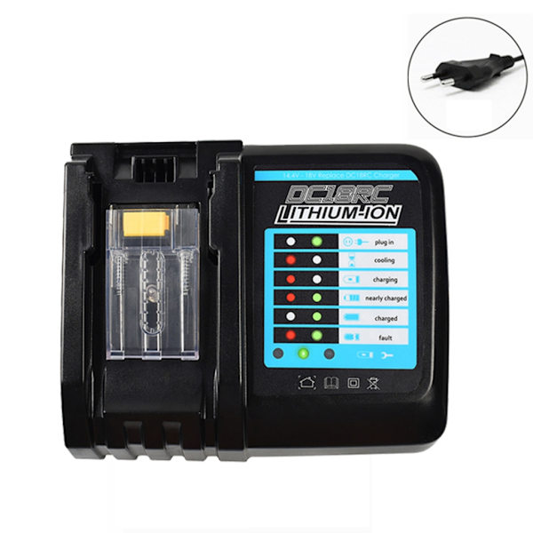 DC18RC Li-ion batteriladdare för batteriladdare 18V 14,4V BL1815 BL1860 BL1430 BL1450 BL1830 DC7100 DC711