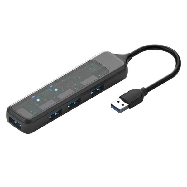 USB Hub Typ C Expansion Dock Adapter Dataöverföring SDTF-kortläsare Multiport Splitter För Laptop PC Flash Disk null - A
