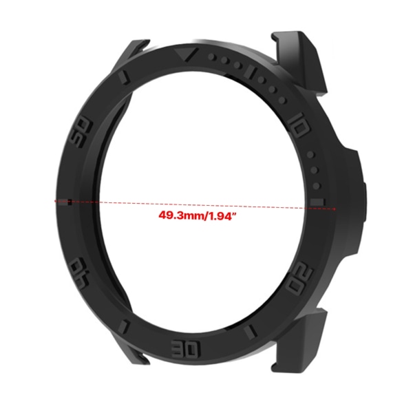 anti-scratch Stötsäker Shell Cover Sleeve för WatchS3 skärmskyddshölje Ink blue