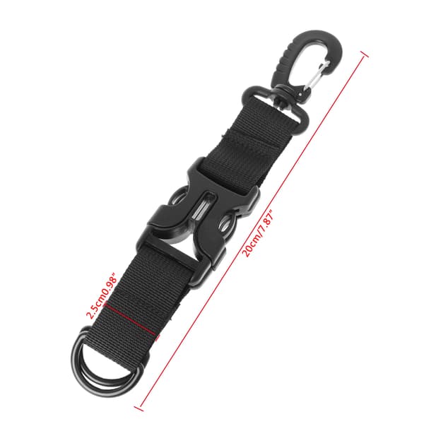 Kraftig Nøglering til Bælte Nøgleholder Bælte Nøgleholder Webbing Krog Clip