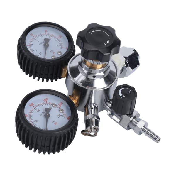 CO2 Regulatorventiler 5/16in Regulator Dobbelttrins Trykreducerende Ventiler