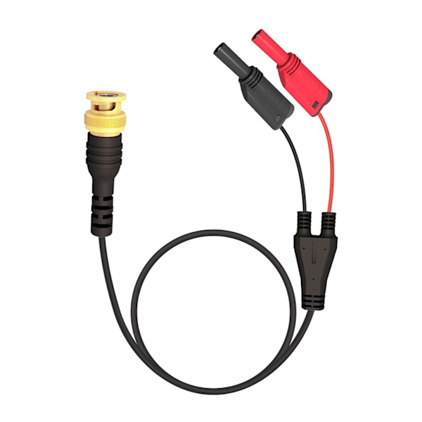 Automatisk testledninger- koaksialkabel BNC til bananhodeadapterkabel hann til dobbel- Bananplugg og stikkontakt jumper- kabel 120 cm