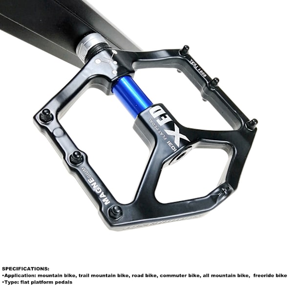 1 Pari Road Mountain Bike Ultralight Flat Pedals Platform MTB Pyörä Alumiiniseos CNC Laakerit Poljin Green