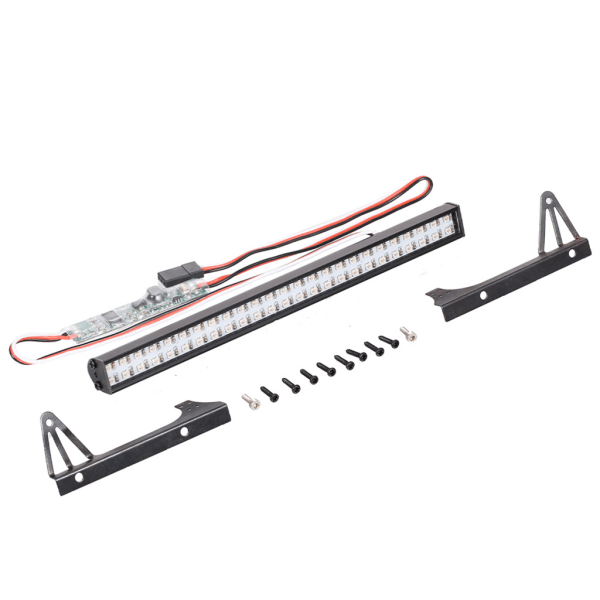 RC Crawler LED-lysstang inkl. Wire Toy Truck Interiørtilbehør til SCX10 TRX4/6