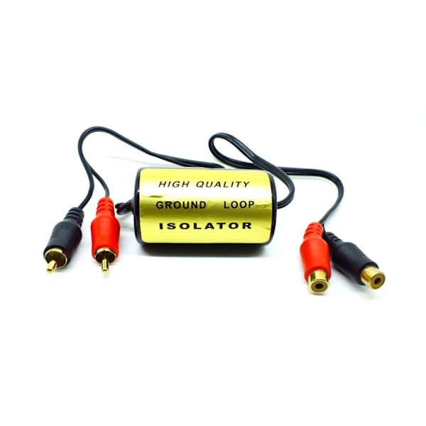 Rca Audio Brusfilter Dämpare Jordslinga Isolator Bilstereoutrustning