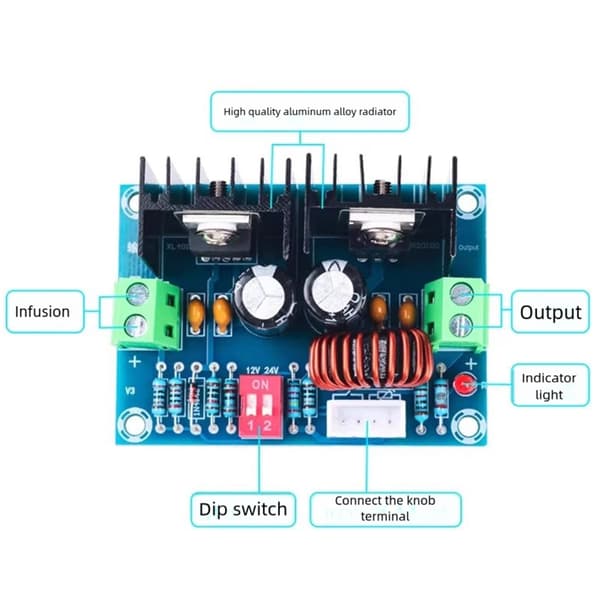 Stor 8A Justerbar Regulator Modul