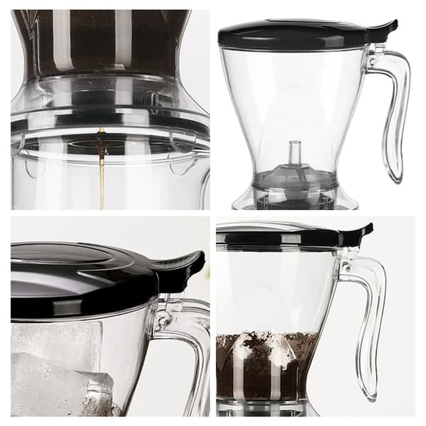 Elegant 650ML kaffedroppare och glaskaraffset för kaffeentusiaster present
