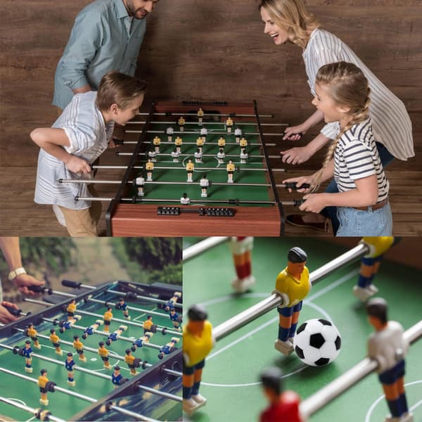 Sæt med 6 standard 23 mm bordfodboldbolde perfekt til bordfodboldspil
