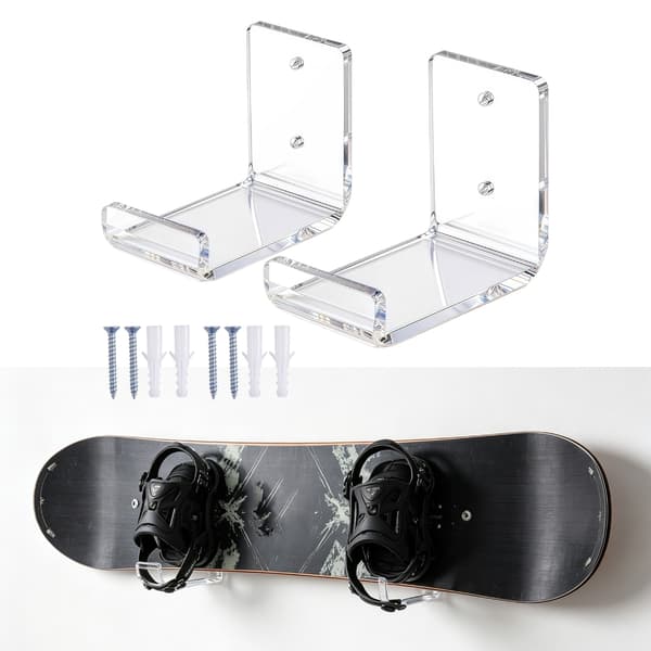 Multifunktionell väggmonterad ställning för skateboards, longboards och sparkcyklar