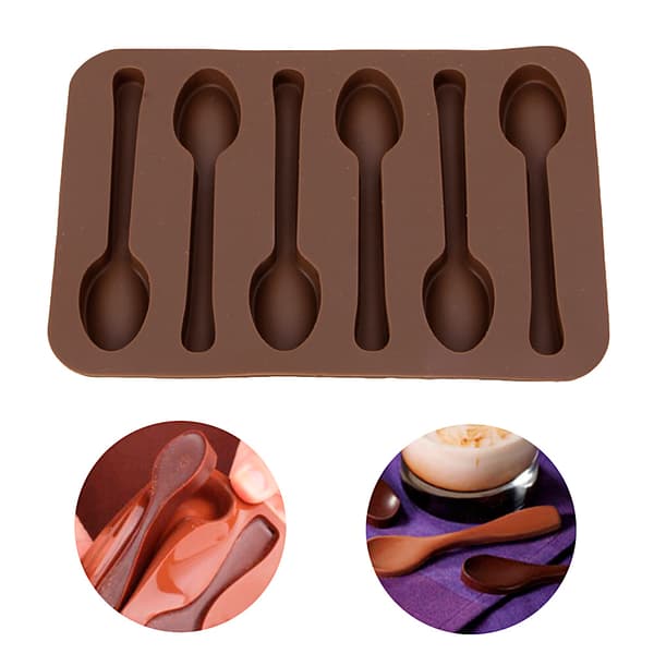 Silikone Bageform Ske Design Chokolade Kage Kiks Slik Gelé Form Dekor